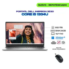 DELL - PORTATIL INSPIRON 3530 INTEL CI5 1334U 15.6" IPS FHD - RAM 24GB 3200MHZ SSD 1TB M.2 + MOUSE BT