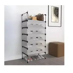 CLEAR - Zapatero Cubierto 6 Niveles