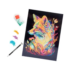 DIAMOND - Cuadro DIY Diamantiny Zorro Brillante para Niños