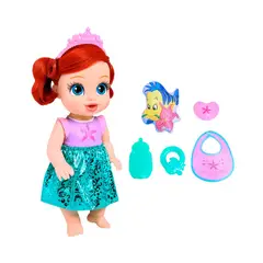 DISNEY - Muñeca Bebé Princesa Ariel con Accesorios
