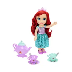 DISNEY - Muñeca Princesa Ariel con Set de Té