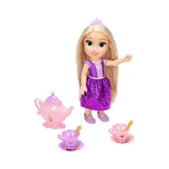 DISNEY - Muñeca Princesa Rapunzel con Set de Té