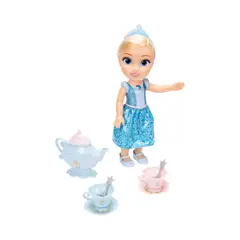 DISNEY - Muñeca Princesa Elsa con Set de Té