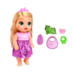 DISNEY - Muñeca Bebé Princesa Rapunzel con Accesorios