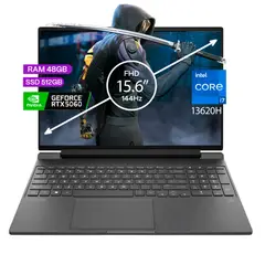 HP - PORTATIL GAMER VICTUS 15-FA2093DX CORE I713620H 48GB DDR5 512 SSD RTX 5060 8GB