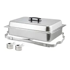 WINCO - Buffet Calentador De 8qt Plegable En Acero Inoxidable