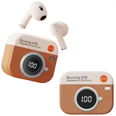 GENERICO - Audifonos Retro Audifonos Bluetooth Indicador Led Control Tactil