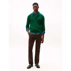 TOMMY HILFIGER - Pantalón chocolate chino Denton recto de sarga
