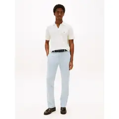 TOMMY HILFIGER - Pantalón blanco chino Denton recto de sarga