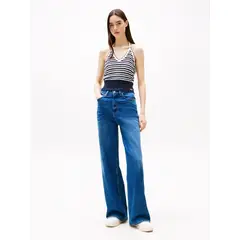 TOMMY HILFIGER - Jeans azul desteñidos de pierna ancha Tommy Jeans