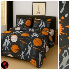 SIRENITAS - Juego de sabanas Cama Semidoble Basketball