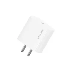USAMS - Cargador pared rápido PD 20W Blanco