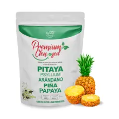 GENERICO - Fibra Natural con Probióticos Premium Clen-Sed 500g Psyllium + Pitaya + Piña + Arándano + Papaya