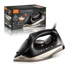 NOBELSOUND - Plancha De Vapor Para Ropa Con Placa De Cerámica Negro