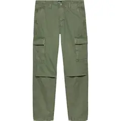 TOMMY HILFIGER - Pantalón verde tipo carpenter con bolsillos cargo Tommy Jeans