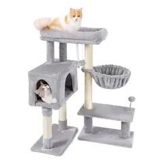 CATLIKE - Gimnasio Rascador Para Gatos Felpa 4 Niveles