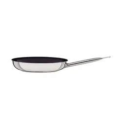 TRAMONTINA - Sartén Professional raso de acero inoxidable con fondo triple revestimiento interno de antiadherente con mango 20 cm 1,1 L