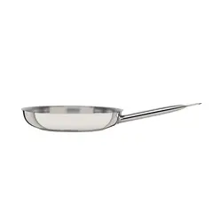 TRAMONTINA - Sartén Professional raso de acero inoxidable fondo triple con mango 30 cm 2,9 L