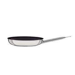 TRAMONTINA - Sartén Professional raso de acero inoxidable con fondo triple revestimiento interno de antiadherente con mango 26 cm 2,2 L