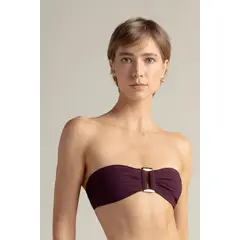 TOUCHE BALNEAIRE - Bikini top strapless en color vino 0B54V61