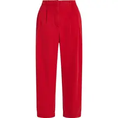 TOMMY HILFIGER - Pantalones rojo cortos plisados