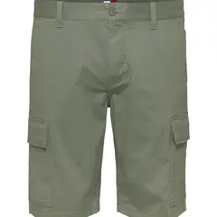 TOMMY HILFIGER - Bermudas verde cargo Scanton de corte slim Tommy Jeans