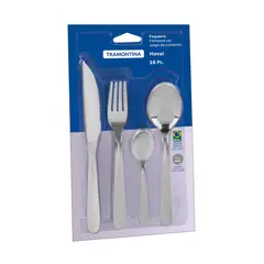 TRAMONTINA - Juego cubiertos de 16 pzas Havaí de acero inox