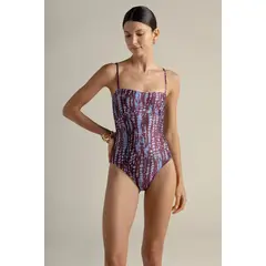 TOUCHE BALNEAIRE - Entero clásico en estampado de animal print 0E53061