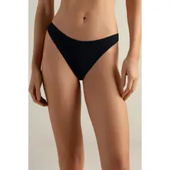 TOUCHE BALNEAIRE - Bikini bottom pierna alta en color negro 0U99N61