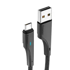 GENERICO - Cable Essager USB - Micro USB V8 Trenzado 1M Negro