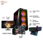 AMD - Computador Gamer Ryzen 7 5700G / 32GB / 1.5TB / Monitor 24" 120Hz / Combo Gamer