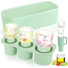 GENERICO - Molde Hielo Silicona Para Vaso Termo Stanley Bandeja Hielera