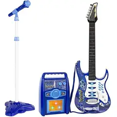 GENERICO - Juego Guitarra Electrica Amplificador Microfono Infantil