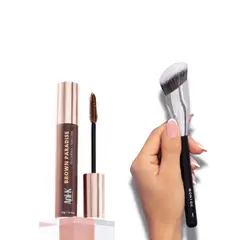 GENERICO - Pestañina Café Realza Tus Pestañas Brocha Maquillaje Montoc