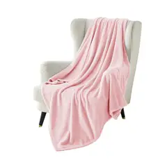 PASTELL - Cobija manta frazada piel ángel térmica unicolor rosada