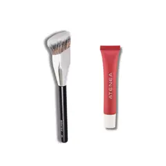 ATENEA - Balsamo Labial Con Péptidos Labios Suaves Brocha Maquillaje