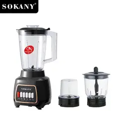 SOKANY - Licuadora Multifuncional 3 en 1 Alta Resistencia