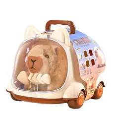 ZHOPI CO - Juguete Peluche Capibara Interactivo Con Casita Y Accesorios