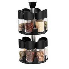 GENERICO - Especiero Giratorio 2 Niveles Con 12 Frascos