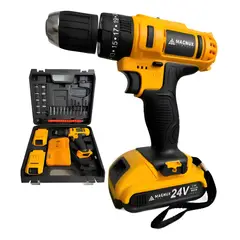 MAGNUX COMPANY - Taladro Atornillador Inalámbrico 2 Baterias 10m Magnux 24v23Nm27AC RPM