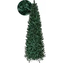 JARDIMEX - Arbol Navidad 220m Frondoso Alto Moderno Tipo Lapiz Verde