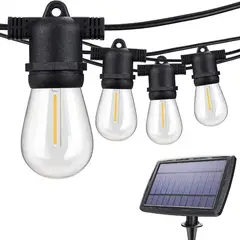 MAXWELL - Guirnalda Luces Solar 7,5mt Set x2 + 10 Ampolletas
