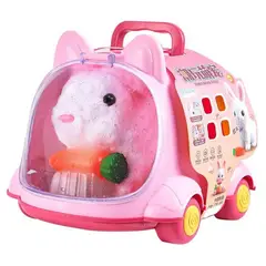 ZHOPI CO - Peluche Conejo Interactivo Con Casita Y Accesorios