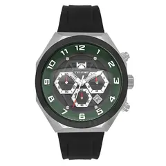 TEMPUS - Reloj Negro Pantalla Verde Para Caballero 6083-03