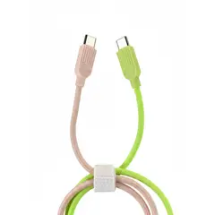 GENERICO - Cable Essager USB - C a USB - C 60w Trenzado 1m Bicolor