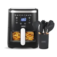 MERTEC - Freidora de Aire Digital 4.2 Litros + Set de Utensilios