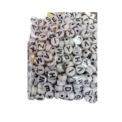 GENERICO - Cuentas de Letras De Acrílico De Bisutería Pulseras Y Manualidades X500g