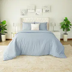 AMARE HOME - Duvet Cover Dolcce Blue para cama Queen -