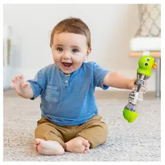 INFANTINO - Juguete Sensorial Bebés Oruga Sonajero Lluvia Niños