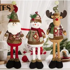 ARTHOMETEXTIL - Set muñecos de navidad patas largas X3